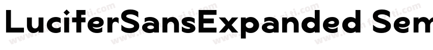 LuciferSansExpanded SemiBold字体转换